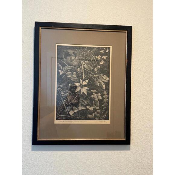 Vintage Wilhelm Heise Original Lithograph Nächtliche Blumenstücke Botanical 1925 - Picture 3 of 9